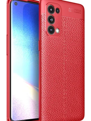 Newface Oppo Reno 5 Pro Kılıf Auto Focus Kapak - Kırmızı