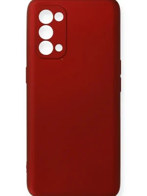 Newface Oppo Reno 5 Pro Kılıf First Silikon - Bordo