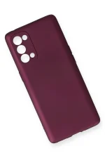 Newface Oppo Reno 5 Pro Kılıf First Silikon - Mürdüm - Görsel 3