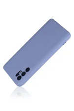 Newface Oppo Reno 6 Kılıf Nano içi Kadife Silikon - Lila - Görsel 3