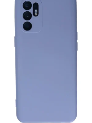 Newface Oppo Reno 6 Kılıf Nano içi Kadife Silikon - Lila
