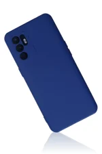Newface Oppo Reno 6 Kılıf Nano içi Kadife Silikon - Mavi - Görsel 2