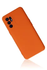 Newface Oppo Reno 6 Kılıf Nano içi Kadife Silikon - Turuncu - Görsel 2