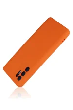 Newface Oppo Reno 6 Kılıf Nano içi Kadife Silikon - Turuncu - Görsel 3