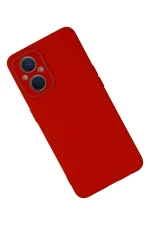 Newface Oppo Reno 7 Lite Kılıf Lansman Glass Kapak - Kırmızı - Görsel 2