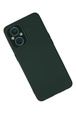 Newface Oppo Reno 7 Lite Kılıf Lansman Glass Kapak - Koyu Yeşil - Görsel 2