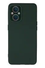 Newface Oppo Reno 7 Lite Kılıf Lansman Glass Kapak - Koyu Yeşil