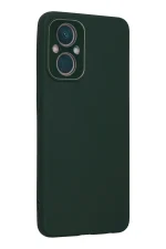 Newface Oppo Reno 7 Lite Kılıf Lansman Glass Kapak - Koyu Yeşil - Görsel 3