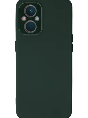 Newface Oppo Reno 7 Lite Kılıf Lansman Glass Kapak - Koyu Yeşil