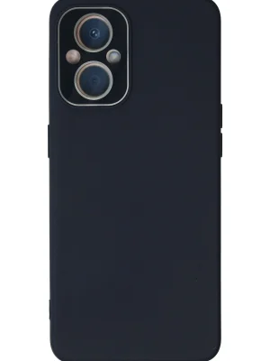 Newface Oppo Reno 7 Lite Kılıf Lansman Glass Kapak - Lacivert