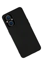 Newface Oppo Reno 7 Lite Kılıf Lansman Glass Kapak - Siyah - Görsel 2