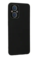 Newface Oppo Reno 7 Lite Kılıf Lansman Glass Kapak - Siyah - Görsel 3