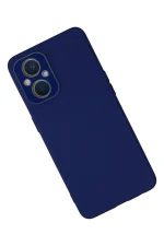 Newface Oppo Reno 7 Lite Kılıf Lansman Glass Kapak - Sky Blue - Görsel 2