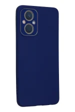 Newface Oppo Reno 7 Lite Kılıf Lansman Glass Kapak - Sky Blue - Görsel 3