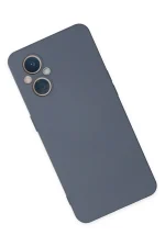 Newface Oppo Reno 7 Lite Kılıf Nano içi Kadife Silikon - Gri - Görsel 2