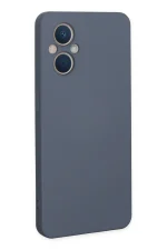 Newface Oppo Reno 7 Lite Kılıf Nano içi Kadife Silikon - Gri - Görsel 3