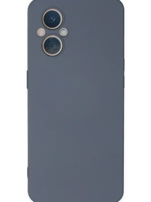 Newface Oppo Reno 7 Lite Kılıf Nano içi Kadife Silikon - Gri