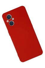 Newface Oppo Reno 7 Lite Kılıf Nano içi Kadife Silikon - Kırmızı - Görsel 2
