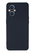 Newface Oppo Reno 7 Lite Kılıf Nano içi Kadife Silikon - Lacivert