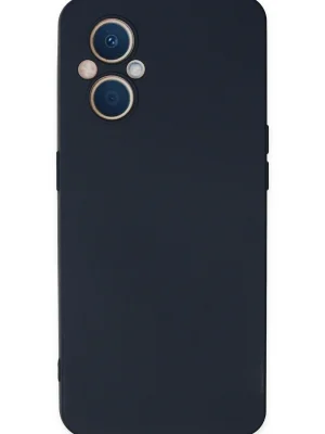 Newface Oppo Reno 7 Lite Kılıf Nano içi Kadife Silikon - Lacivert