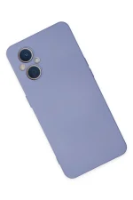 Newface Oppo Reno 7 Lite Kılıf Nano içi Kadife Silikon - Lila - Görsel 2