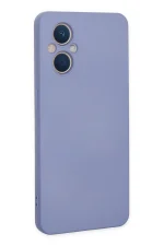 Newface Oppo Reno 7 Lite Kılıf Nano içi Kadife Silikon - Lila - Görsel 3