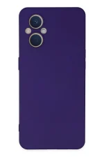 Newface Oppo Reno 7 Lite Kılıf Nano içi Kadife Silikon - Mor