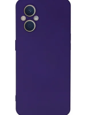 Newface Oppo Reno 7 Lite Kılıf Nano içi Kadife Silikon - Mor