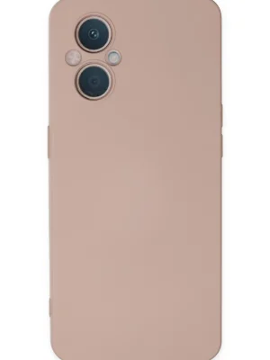 Newface Oppo Reno 7 Lite Kılıf Nano içi Kadife Silikon - Pudra