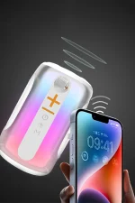 Newface Pluse 8 RGB Kablosuz Hoparlör - Beyaz - Görsel 3