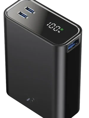 Newface PW501 20.000 mAh Dijital Göstergeli 2 Adet 45W Type-C ve 22.5W USB Çıkışlı Şarj PD Hızlı Şarj Magsafe Powerbank - Siyah