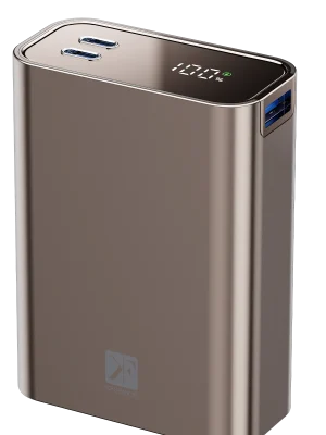 Newface PW501 20.000 mAh Dijital Göstergeli 2 Adet 45W Type-C ve 22.5W USB Çıkışlı Şarj PD Hızlı Şarj Magsafe Powerbank - Titanyum