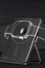 Newface PW580 5.000 mAh 20W Type-C 15W Kablosuz Şarj 3W Saat Şarj ve 5W Kulaklık Şarj Destekli PD Hızlı Şarj Magsafe Powerbank - Siyah - Görsel 2