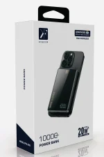 Newface PW598 10.000 mAh Dijital Göstergeli 20W Type-C ve 15W Kablosuz Şarj PD Hızlı Şarj Magsafe Powerbank - Siyah - Görsel 2