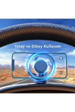 Newface Q38 Ayarlanabilir Yapışkanlı Manyetik Magsafe Araç Tutucu - Siyah - Görsel 4