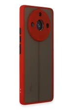 Newface Realme 11 Pro Kılıf Montreal Silikon Kapak - Kırmızı - Görsel 2