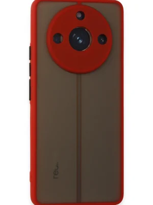 Newface Realme 11 Pro Kılıf Montreal Silikon Kapak - Kırmızı