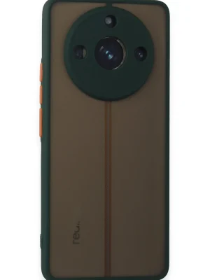 Newface Realme 11 Pro Kılıf Montreal Silikon Kapak - Yeşil