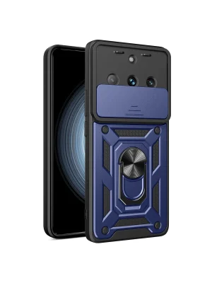 Newface Realme 11 Pro Kılıf Pars Lens Yüzüklü Silikon - Lacivert