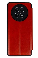 Newface Realme 12 5G Kılıf Flip Cover - Kırmızı - Görsel 2