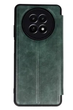 Newface Realme 12 5G Kılıf Flip Cover - Koyu Yeşil - Görsel 2