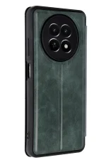 Newface Realme 12 5G Kılıf Flip Cover - Koyu Yeşil