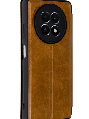 Newface Realme 12 5G Kılıf Flip Cover - Taba