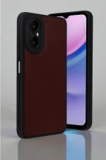 Newface Realme 12 Lite Kılıf Aras Deri Kapak - Bordo - Görsel 2
