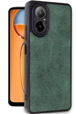 Newface Realme 12 Lite Kılıf Aras Deri Kapak - Koyu Yeşil - Görsel 2