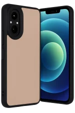 Newface Realme 12 Lite Kılıf Aras Deri Kapak - Pudra