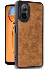 Newface Realme 12 Lite Kılıf Aras Deri Kapak - Taba - Görsel 2