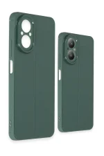 Newface Realme 12 Lite Kılıf Auto Focus Kapak - Koyu Yeşil - Görsel 3