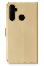 Newface Realme 6i Kılıf Trend S Plus Kapaklı Kılıf - Gold