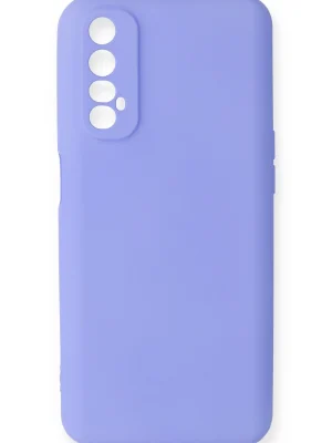 Newface Realme 7 Kılıf First Silikon - Lila